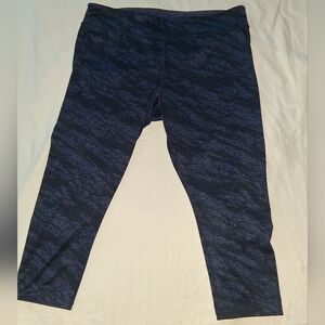 Women's Blue Patterned Leggings